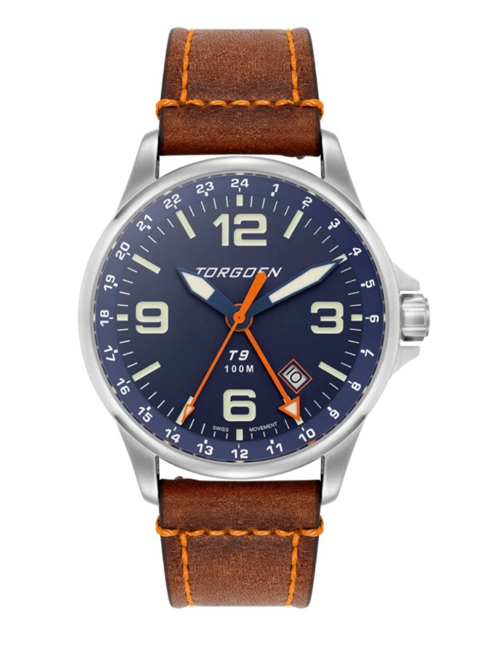 Torgoen T9 BLUEBIRD SAPPHIRE GMT Watch